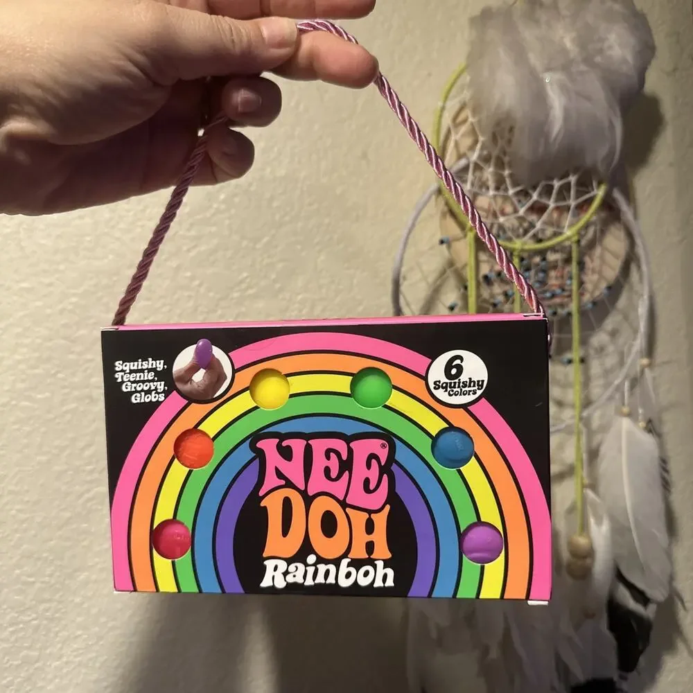 Schylling NeeDoh Rainbow Set, 6-Pack, Authentic new in box sealed